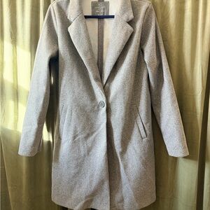 Black Label Women's Elegant Gray Trench Coat